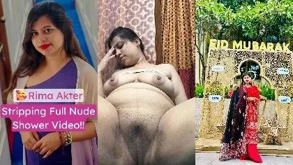 Bd Tik Toker Rima Big Boobs Shaved Pussy Sexy Ass Striping Merged 10 Videos