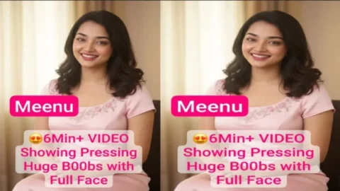 Meenu Model Latest Most Exclusive Premium Live Teasing Showing Pressing Huge Boobs