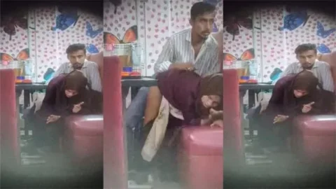 Indian Hijabi Girl Fucking With Lover In Restaurant