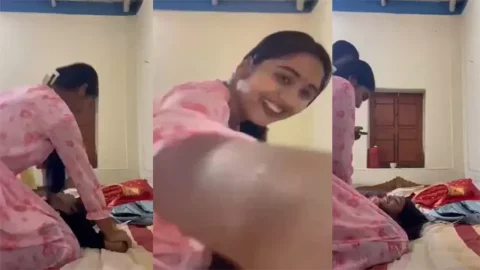 Young Girl Undressing - By Her Friend