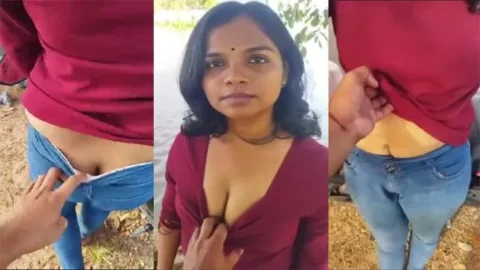 Cute Girlfriend Outdoor Fun With boyfriend Mamakutty