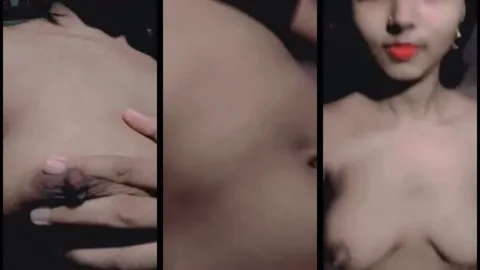 Desi GF Exposes Her Boobs on Video Call from Office Balc...