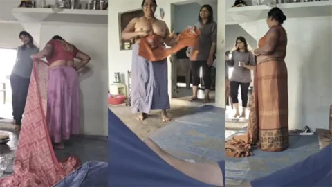 Naughty Mom Changing After Bath - Infront Of Him And Her Sis Viral Free Video