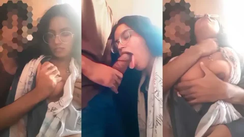 Desi Girlfriend Big Boobs Slapped Public Sloppy Blowjob Restaurant Video MMS