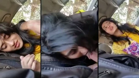 Pakistani college couple ka car me blowjob MMS in Urdu