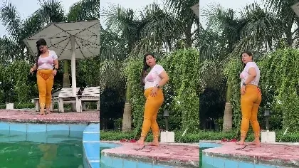 Rima At Swiming Pool