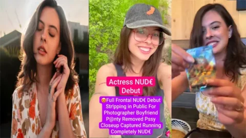 Actress Latest Frontal Nude Debut Stripping - in Public for Photographer Boyfriend