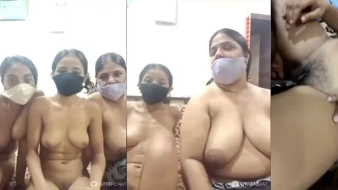 Desi family foursome stripchat session with step daughter