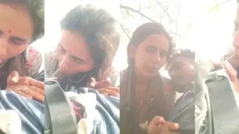 Cheating Desi Bhabhi Slobbers All Over Lover s Cock In Blowjob MMS Video MMS