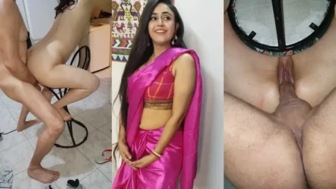 Desi MILF aunty nude gets rough chair fuck in sex tape Video MMS