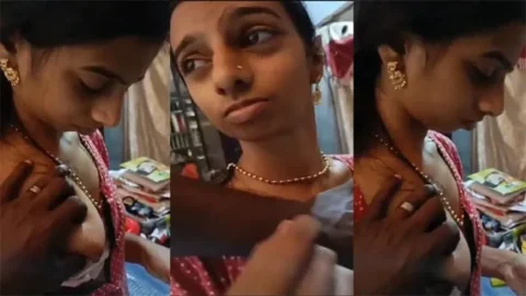 Tamil Cute Innocent Aunty Boobs Pressing by Electrician