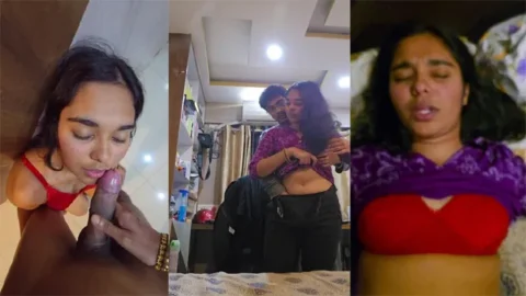Desi Girl Giving Blowjob - Fucking With Boyfriend