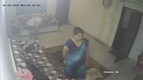 Couples Lying Nude Smooching - Blowjob And Fucking Cctv Cam