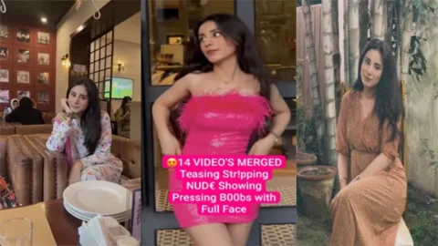 Paki Influencer Latest Trending Most Exclusive - Viral Teasing Stripping Nude Showing - Pressing Boobs with Full Face
