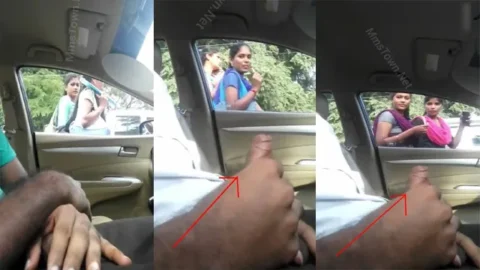 Daring Guy Flash Dick - Infront Of College Girls Inside Car S2