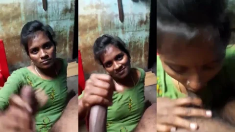 Naughty Tamil girl giving handjob and blowjob XXX mms