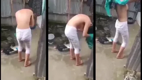 Indian Village Girl Caught Nude at Home