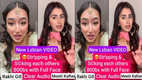 Meetii Kalher & Rakhl Girl New Lsbian Stripping - Sucking Boobs with Full Face