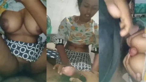 Sri Lankan Girlfriend - Hard Titjob BF Viral