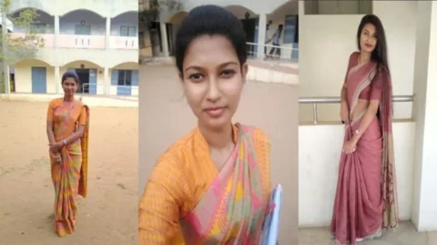Desi Horny Teacher Threesome Deep BJ Cam ON Face