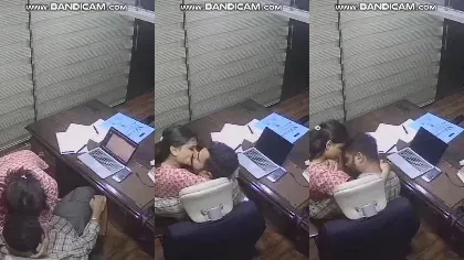 Desi Couple Romance Blowjob In Office Captured In Cctv Cam Part 2