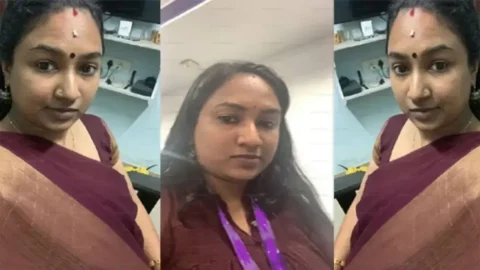 Secret Office Romance with Hot Tamil Aunty Full Story MMS Porn