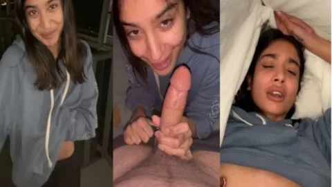 Slim Teen Girl Giving blowjob and fucking with her white boyfriend Desi Porn MMS