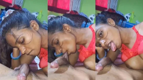 Desi Wife Gives Sloppy Blowjob And Swallows Hubby's Warm Cum Load Video MMS