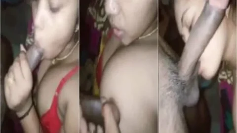 Beautiful sexy Bhabhi sucking dick nicely Desi Porn MMS