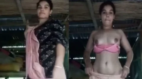 Bangla village wife striptease show Desi Porn MMS