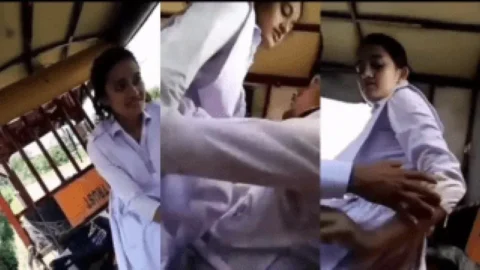 College Lovers Part 2 She Rides In Rickshaw Panties Off Desi Porn MMS