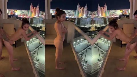 Rich Couple Fucking on Hotel Balcony Desi Porn MMS
