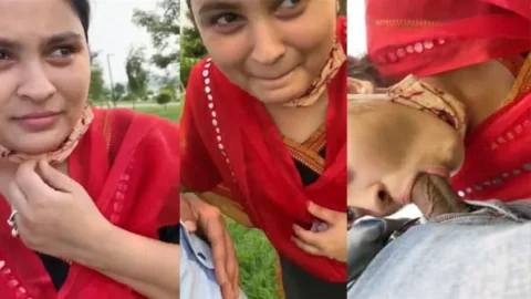 Sexy Telugu Desi Girl Outdoor Village Deep Blowjob Desi Porn MMS