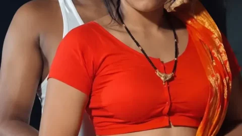 This Horny Wife in a Saree Gets Her Big Boobs Pressed and Fucked Hard from Behind by Her Husband Video MMS