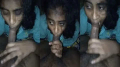 Tamil college girl sucking fat dick of BF Desi Porn MMS