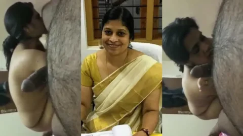 Mallu Teacher Sucks Nude Principal's Cock and Balls in Viral Leaked MMS Video MMS