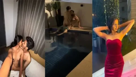 Desi Couples Hot Poolside Romance Secretly Caught on Cam MMS Porn