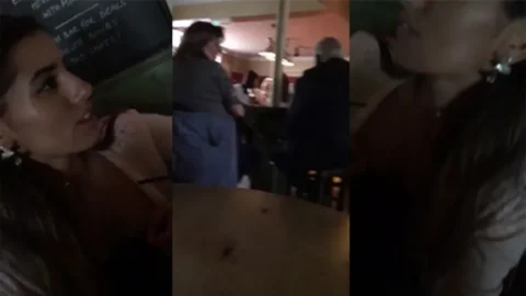 Girl Nude Selfies Flash Public HandJob at coffee Shop HD Porn