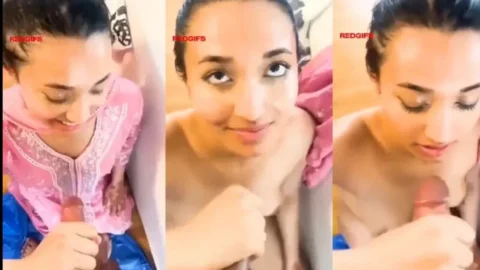 Hot sexy babe in pink suit stripping naked hot slim body and small tits sucking dick Desi Porn MMS