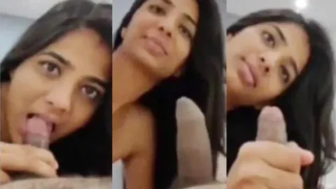 Maal Babe Thirsty Sucking Boyfriend Wet Dick VIral Desi Porn MMS