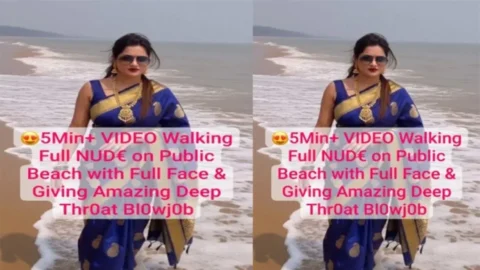 Beautiful Desi Model Latest Trending Full Nude on Public Beach Desi Porn MMS