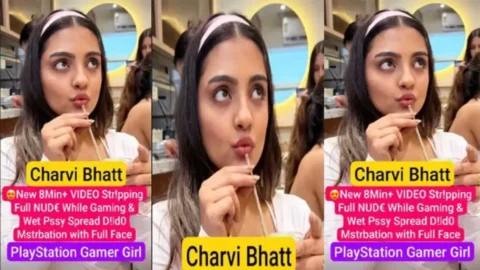 Desi gamer girl Charvi Bhatts hot private PS5 strip tease MMS Porn