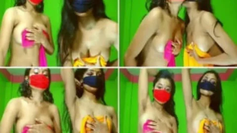 Indian lesbian wives live cam show Desi Porn MMS