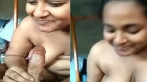 Horny girl enjoying sucking dick Hindi sex mms Desi Porn MMS