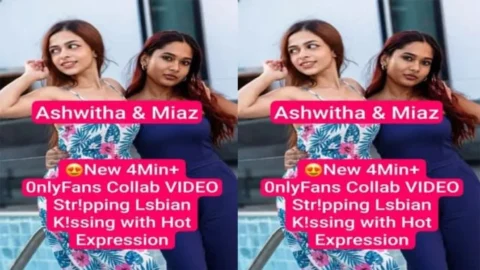 Ashwitha Miaz Most Requested OnlyFans Collab Stripping Lesbian Desi Porn MMS