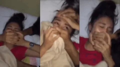 Guy Covers Girl Mouth While Other Fucks Missionary Hardcore Desi Porn MMS