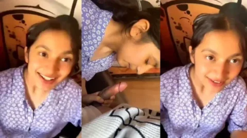 Beautiful Desi GF Coaching Classes Bunk Giving Amazing Blowjob with Full Face Clear Audio HD Porn