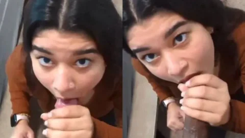 Cute Nepali Girfriend Giving Handjob Blowjob Desi Porn MMS