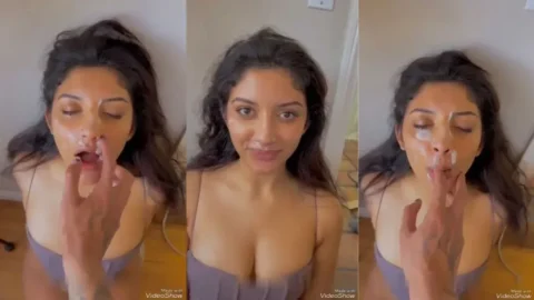 NRI Desi Pretty Babe Loves to Get Covered in Cum of Her Pimp Boyfriend Desi Porn MMS