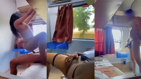 Desi couples wild train sex adventure you wont believe MMS Porn